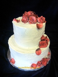 #261- Red and Silver Buttercream