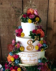 #445- Chanelle Wedding Cake